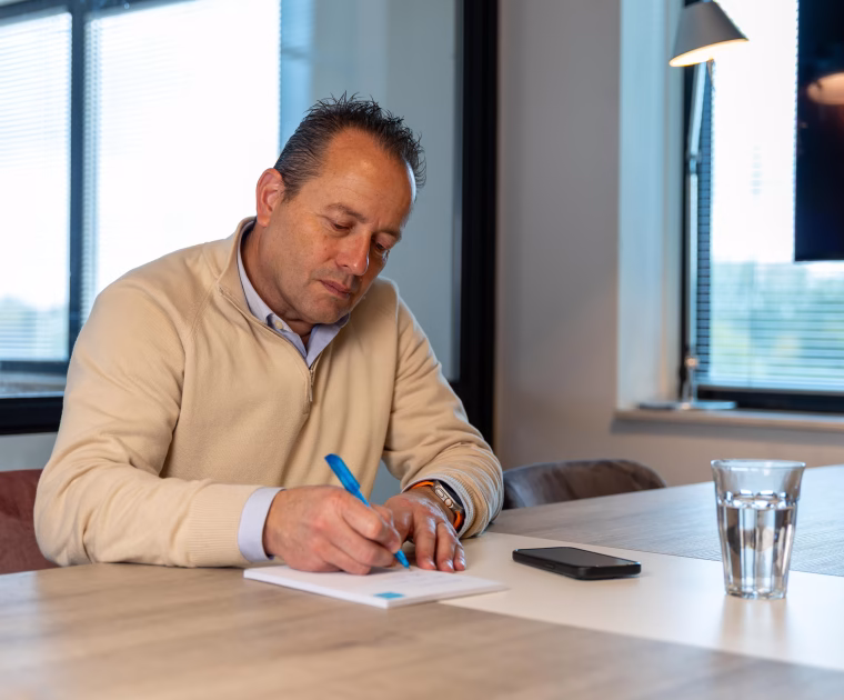 Business adviser discussing hidden risks in a company acquisition