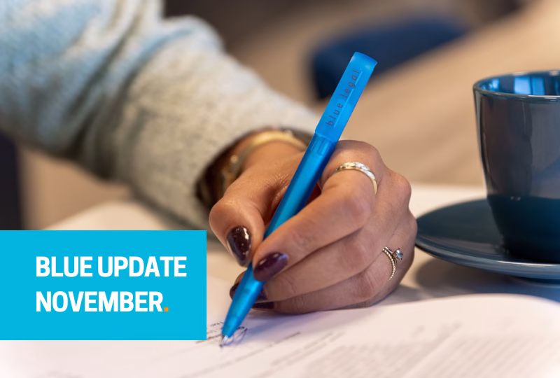Blue update november