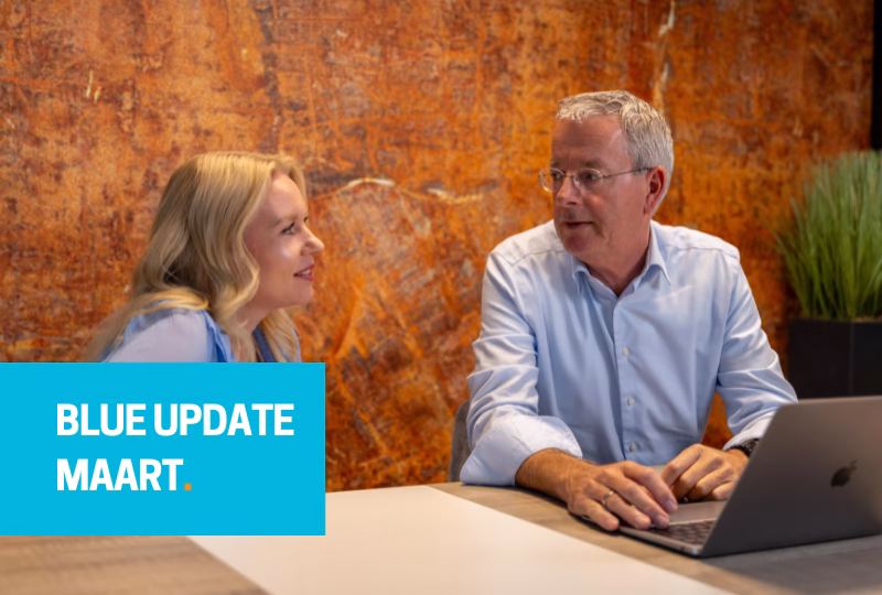 blue update maart